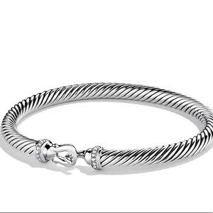 DAVID YURMAN  diamond cable buckle bracelet